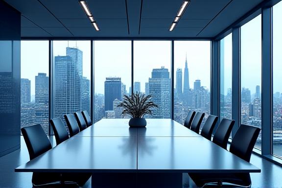 Modern analytical office workspace in London