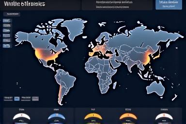 Operational Efficiency Monitor displaying supply chain and logistics data