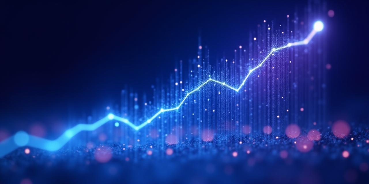 Data visualization of growth trends and predictive modeling